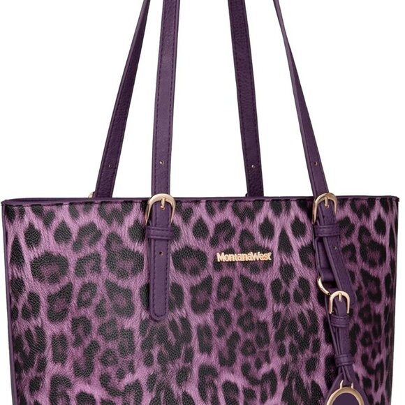 Purses for Women Tote Bag 3Pcs Set Leopard Print Satchel Handbags - Picture 7 of 7